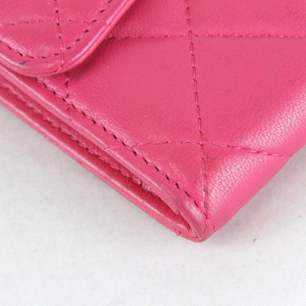 CHANEL Authentic Pink Leather Wallet - Picture 4 of 16